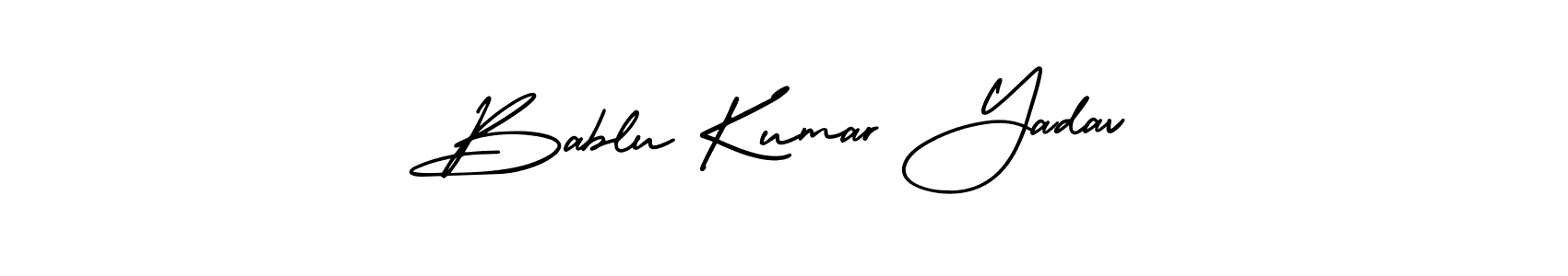 It looks lik you need a new signature style for name Bablu Kumar Yadav. Design unique handwritten (AmerikaSignatureDemo-Regular) signature with our free signature maker in just a few clicks. Bablu Kumar Yadav signature style 3 images and pictures png