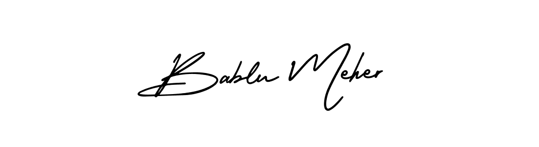 Also we have Bablu Meher name is the best signature style. Create professional handwritten signature collection using AmerikaSignatureDemo-Regular autograph style. Bablu Meher signature style 3 images and pictures png