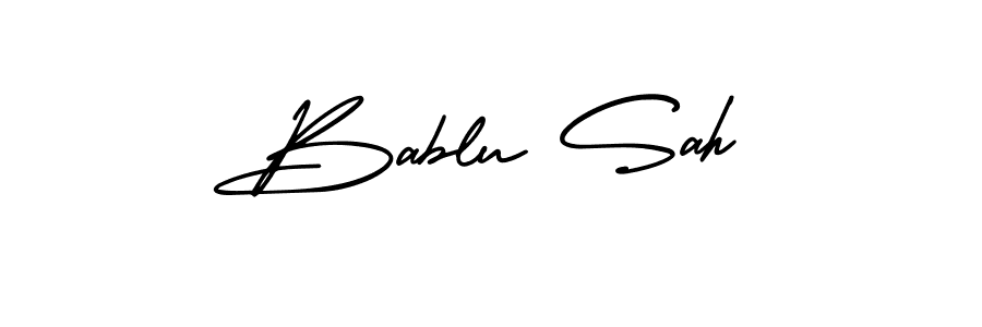 Also You can easily find your signature by using the search form. We will create Bablu Sah name handwritten signature images for you free of cost using AmerikaSignatureDemo-Regular sign style. Bablu Sah signature style 3 images and pictures png