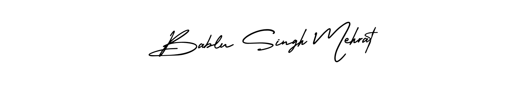 Make a beautiful signature design for name Bablu Singh Mehrat. Use this online signature maker to create a handwritten signature for free. Bablu Singh Mehrat signature style 3 images and pictures png