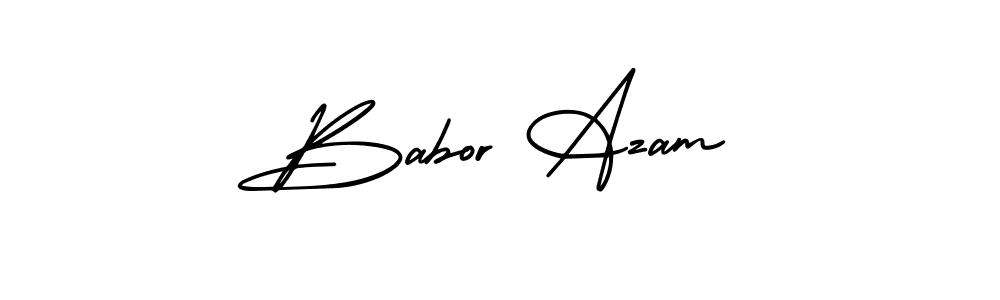 Make a beautiful signature design for name Babor Azam. With this signature (AmerikaSignatureDemo-Regular) style, you can create a handwritten signature for free. Babor Azam signature style 3 images and pictures png