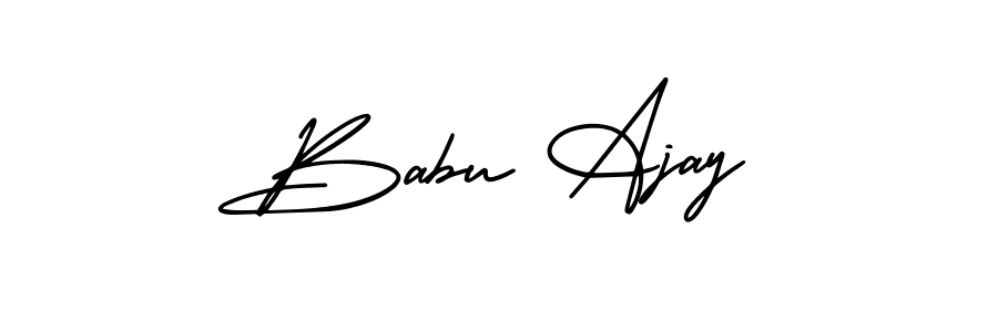 It looks lik you need a new signature style for name Babu Ajay. Design unique handwritten (AmerikaSignatureDemo-Regular) signature with our free signature maker in just a few clicks. Babu Ajay signature style 3 images and pictures png
