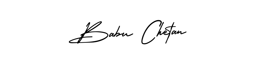 Use a signature maker to create a handwritten signature online. With this signature software, you can design (AmerikaSignatureDemo-Regular) your own signature for name Babu Chetan. Babu Chetan signature style 3 images and pictures png