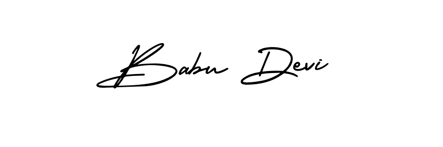 Make a beautiful signature design for name Babu Devi. With this signature (AmerikaSignatureDemo-Regular) style, you can create a handwritten signature for free. Babu Devi signature style 3 images and pictures png