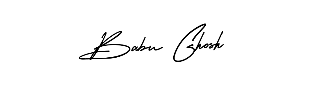 How to make Babu Ghosh name signature. Use AmerikaSignatureDemo-Regular style for creating short signs online. This is the latest handwritten sign. Babu Ghosh signature style 3 images and pictures png
