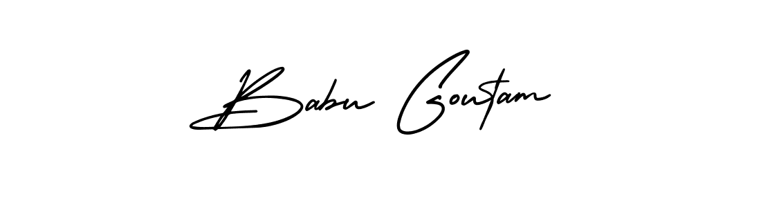 Similarly AmerikaSignatureDemo-Regular is the best handwritten signature design. Signature creator online .You can use it as an online autograph creator for name Babu Goutam. Babu Goutam signature style 3 images and pictures png