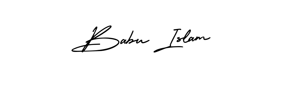 Make a beautiful signature design for name Babu Islam. Use this online signature maker to create a handwritten signature for free. Babu Islam signature style 3 images and pictures png