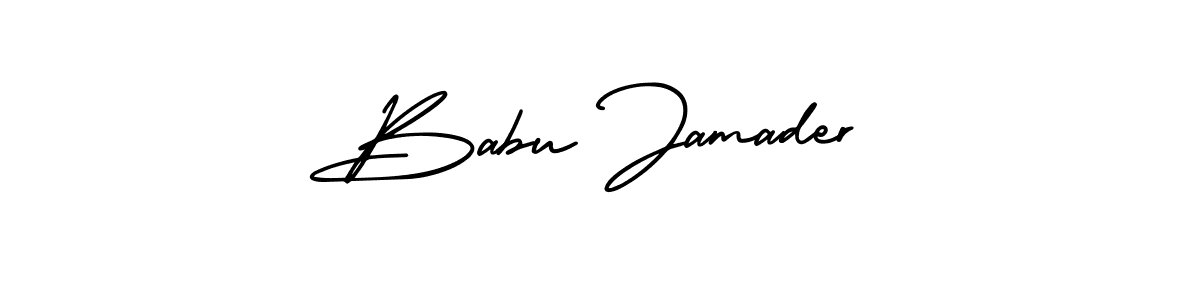 How to Draw Babu Jamader signature style? AmerikaSignatureDemo-Regular is a latest design signature styles for name Babu Jamader. Babu Jamader signature style 3 images and pictures png