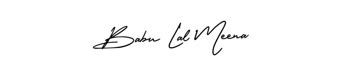 It looks lik you need a new signature style for name Babu Lal Meena. Design unique handwritten (AmerikaSignatureDemo-Regular) signature with our free signature maker in just a few clicks. Babu Lal Meena signature style 3 images and pictures png