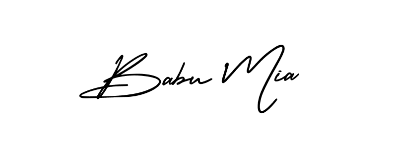 AmerikaSignatureDemo-Regular is a professional signature style that is perfect for those who want to add a touch of class to their signature. It is also a great choice for those who want to make their signature more unique. Get Babu Mia name to fancy signature for free. Babu Mia signature style 3 images and pictures png