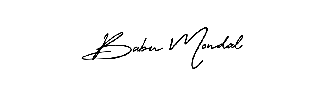 How to make Babu Mondal signature? AmerikaSignatureDemo-Regular is a professional autograph style. Create handwritten signature for Babu Mondal name. Babu Mondal signature style 3 images and pictures png