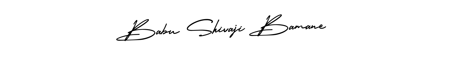 How to make Babu Shivaji Bamane name signature. Use AmerikaSignatureDemo-Regular style for creating short signs online. This is the latest handwritten sign. Babu Shivaji Bamane signature style 3 images and pictures png