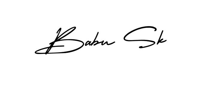 How to make Babu Sk signature? AmerikaSignatureDemo-Regular is a professional autograph style. Create handwritten signature for Babu Sk name. Babu Sk signature style 3 images and pictures png