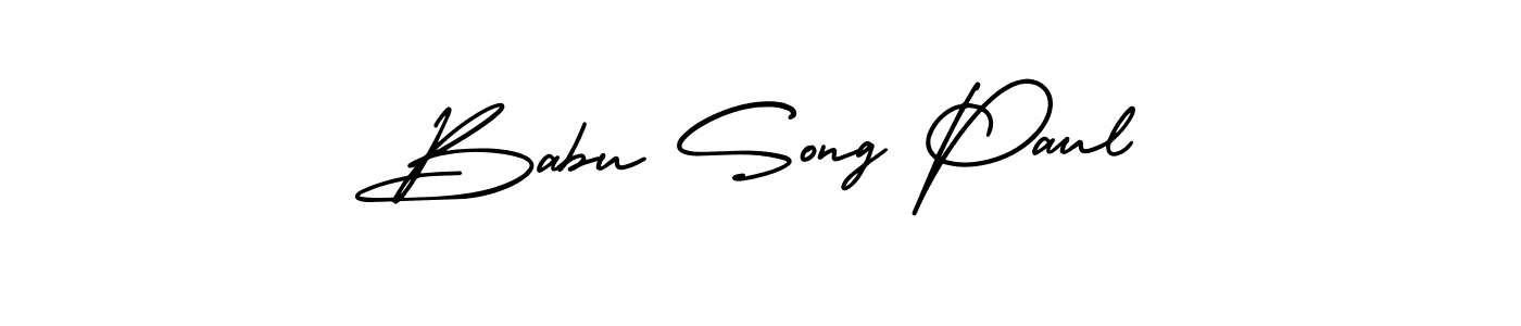 if you are searching for the best signature style for your name Babu Song Paul. so please give up your signature search. here we have designed multiple signature styles  using AmerikaSignatureDemo-Regular. Babu Song Paul signature style 3 images and pictures png
