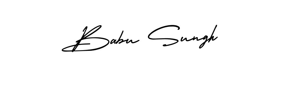 Create a beautiful signature design for name Babu Sungh. With this signature (AmerikaSignatureDemo-Regular) fonts, you can make a handwritten signature for free. Babu Sungh signature style 3 images and pictures png