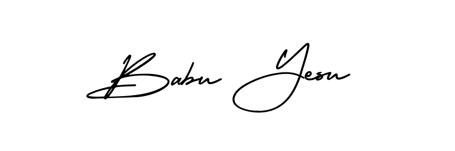 How to make Babu Yesu signature? AmerikaSignatureDemo-Regular is a professional autograph style. Create handwritten signature for Babu Yesu name. Babu Yesu signature style 3 images and pictures png