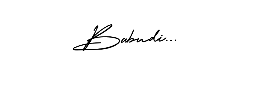 Make a beautiful signature design for name Babudi.... With this signature (AmerikaSignatureDemo-Regular) style, you can create a handwritten signature for free. Babudi... signature style 3 images and pictures png