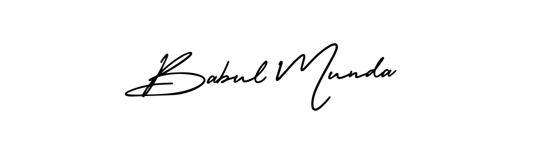 How to Draw Babul Munda signature style? AmerikaSignatureDemo-Regular is a latest design signature styles for name Babul Munda. Babul Munda signature style 3 images and pictures png
