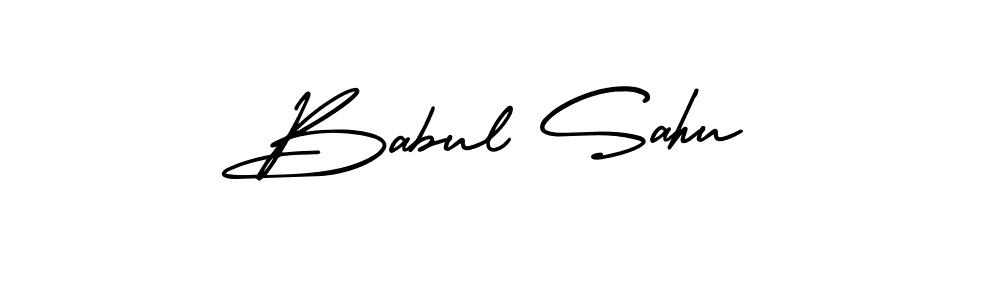 This is the best signature style for the Babul Sahu name. Also you like these signature font (AmerikaSignatureDemo-Regular). Mix name signature. Babul Sahu signature style 3 images and pictures png