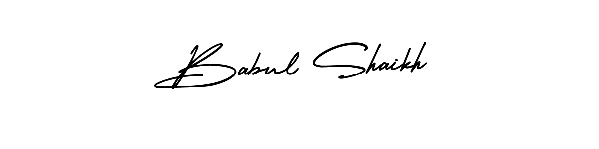 Make a short Babul Shaikh signature style. Manage your documents anywhere anytime using AmerikaSignatureDemo-Regular. Create and add eSignatures, submit forms, share and send files easily. Babul Shaikh signature style 3 images and pictures png