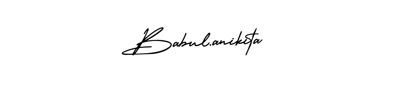 Also You can easily find your signature by using the search form. We will create Babul.anikita name handwritten signature images for you free of cost using AmerikaSignatureDemo-Regular sign style. Babul.anikita signature style 3 images and pictures png