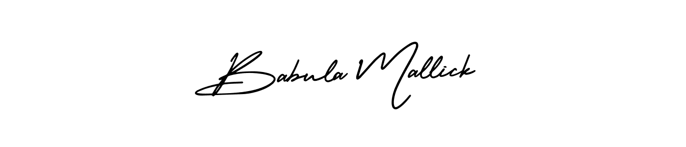 AmerikaSignatureDemo-Regular is a professional signature style that is perfect for those who want to add a touch of class to their signature. It is also a great choice for those who want to make their signature more unique. Get Babula Mallick name to fancy signature for free. Babula Mallick signature style 3 images and pictures png