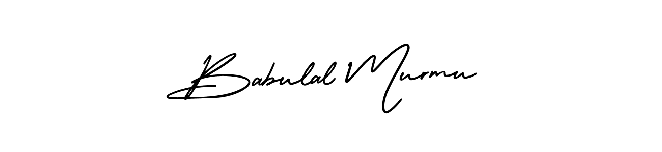 You should practise on your own different ways (AmerikaSignatureDemo-Regular) to write your name (Babulal Murmu) in signature. don't let someone else do it for you. Babulal Murmu signature style 3 images and pictures png