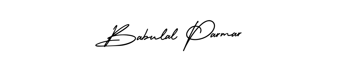 Babulal Parmar stylish signature style. Best Handwritten Sign (AmerikaSignatureDemo-Regular) for my name. Handwritten Signature Collection Ideas for my name Babulal Parmar. Babulal Parmar signature style 3 images and pictures png