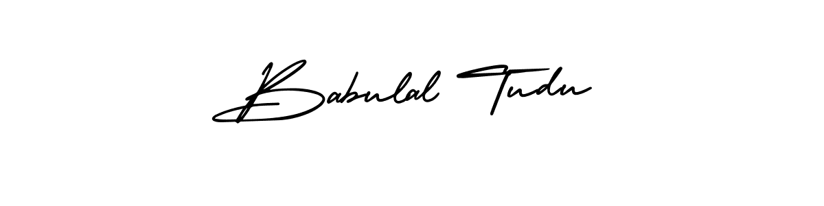 How to Draw Babulal Tudu signature style? AmerikaSignatureDemo-Regular is a latest design signature styles for name Babulal Tudu. Babulal Tudu signature style 3 images and pictures png