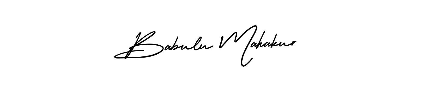 Also You can easily find your signature by using the search form. We will create Babulu Mahakur name handwritten signature images for you free of cost using AmerikaSignatureDemo-Regular sign style. Babulu Mahakur signature style 3 images and pictures png