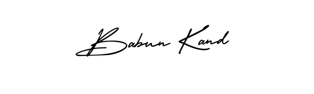 Create a beautiful signature design for name Babun Kand. With this signature (AmerikaSignatureDemo-Regular) fonts, you can make a handwritten signature for free. Babun Kand signature style 3 images and pictures png