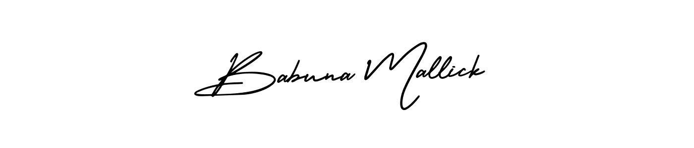 Make a beautiful signature design for name Babuna Mallick. Use this online signature maker to create a handwritten signature for free. Babuna Mallick signature style 3 images and pictures png