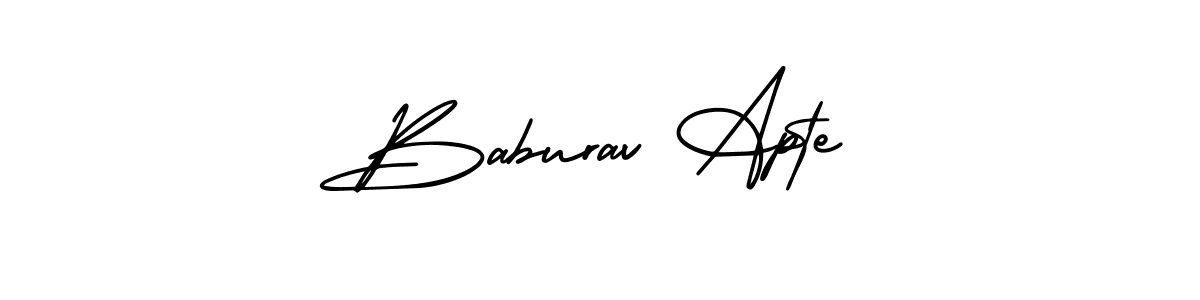 Similarly AmerikaSignatureDemo-Regular is the best handwritten signature design. Signature creator online .You can use it as an online autograph creator for name Baburav Apte. Baburav Apte signature style 3 images and pictures png