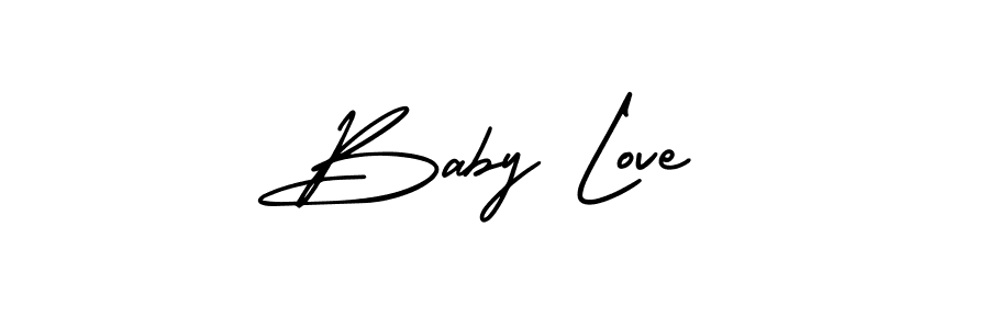 You should practise on your own different ways (AmerikaSignatureDemo-Regular) to write your name (Baby Love) in signature. don't let someone else do it for you. Baby Love signature style 3 images and pictures png