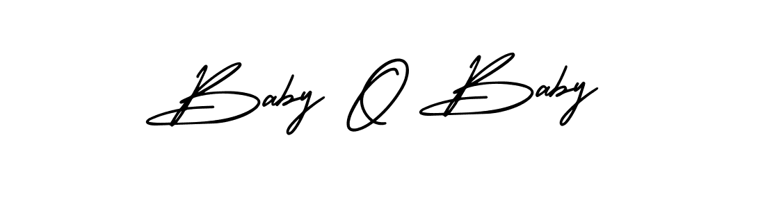 How to make Baby O Baby name signature. Use AmerikaSignatureDemo-Regular style for creating short signs online. This is the latest handwritten sign. Baby O Baby signature style 3 images and pictures png