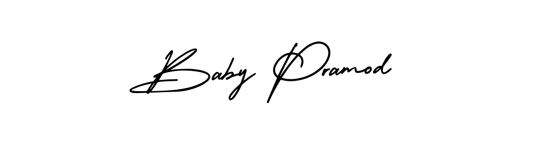 Also we have Baby Pramod name is the best signature style. Create professional handwritten signature collection using AmerikaSignatureDemo-Regular autograph style. Baby Pramod signature style 3 images and pictures png