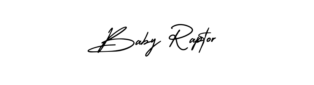 It looks lik you need a new signature style for name Baby Raptor. Design unique handwritten (AmerikaSignatureDemo-Regular) signature with our free signature maker in just a few clicks. Baby Raptor signature style 3 images and pictures png