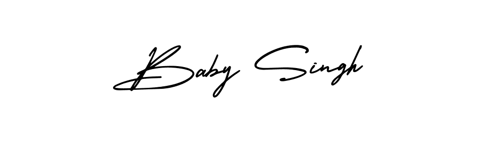 Design your own signature with our free online signature maker. With this signature software, you can create a handwritten (AmerikaSignatureDemo-Regular) signature for name Baby Singh. Baby Singh signature style 3 images and pictures png