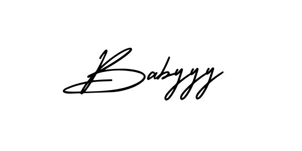 How to Draw Babyyy signature style? AmerikaSignatureDemo-Regular is a latest design signature styles for name Babyyy. Babyyy signature style 3 images and pictures png