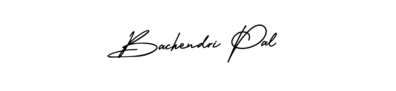 How to make Bachendri Pal name signature. Use AmerikaSignatureDemo-Regular style for creating short signs online. This is the latest handwritten sign. Bachendri Pal signature style 3 images and pictures png