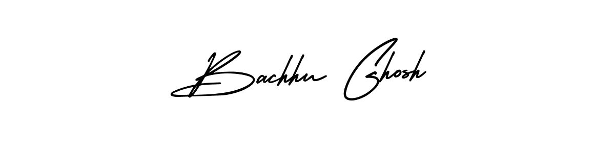 Bachhu Ghosh stylish signature style. Best Handwritten Sign (AmerikaSignatureDemo-Regular) for my name. Handwritten Signature Collection Ideas for my name Bachhu Ghosh. Bachhu Ghosh signature style 3 images and pictures png