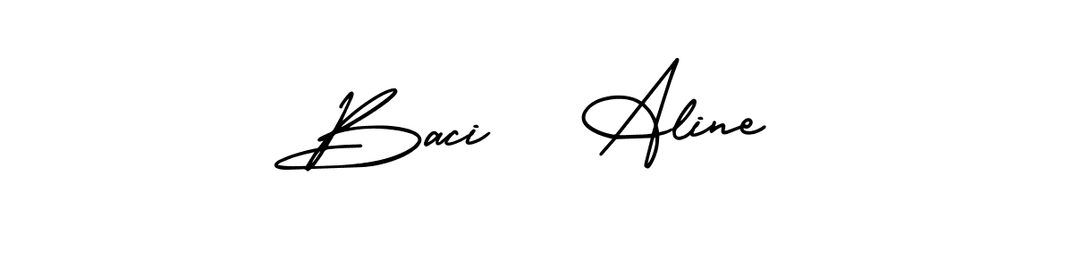 Make a beautiful signature design for name Baci   Aline. Use this online signature maker to create a handwritten signature for free. Baci   Aline signature style 3 images and pictures png
