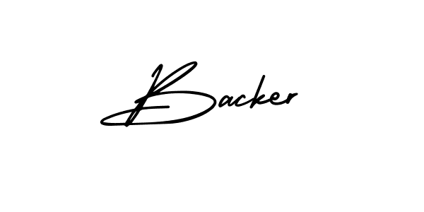 Best and Professional Signature Style for Backer. AmerikaSignatureDemo-Regular Best Signature Style Collection. Backer signature style 3 images and pictures png