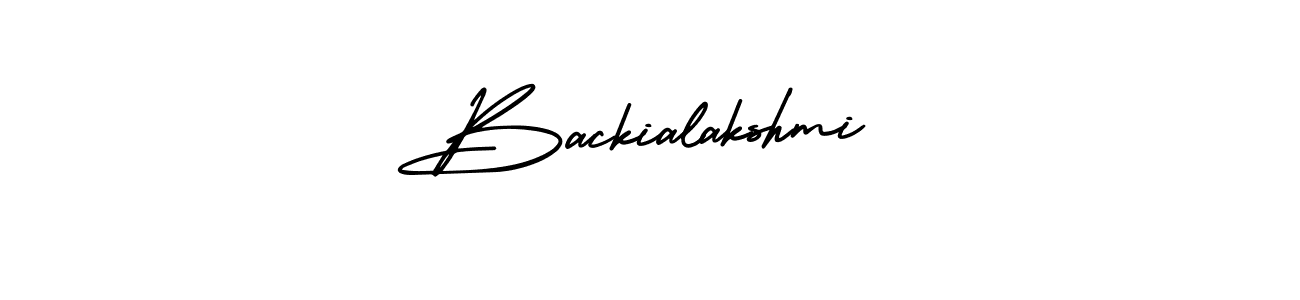 Also we have Backialakshmi name is the best signature style. Create professional handwritten signature collection using AmerikaSignatureDemo-Regular autograph style. Backialakshmi signature style 3 images and pictures png