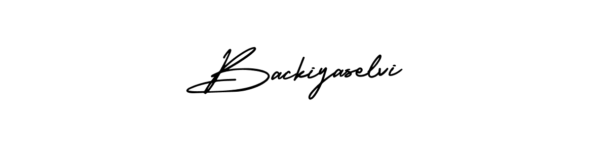 Similarly AmerikaSignatureDemo-Regular is the best handwritten signature design. Signature creator online .You can use it as an online autograph creator for name Backiyaselvi. Backiyaselvi signature style 3 images and pictures png