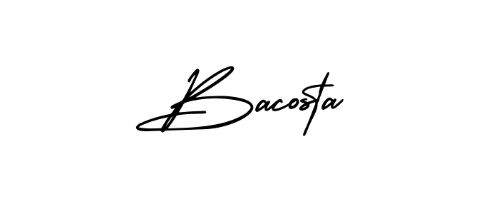 How to Draw Bacosta signature style? AmerikaSignatureDemo-Regular is a latest design signature styles for name Bacosta. Bacosta signature style 3 images and pictures png