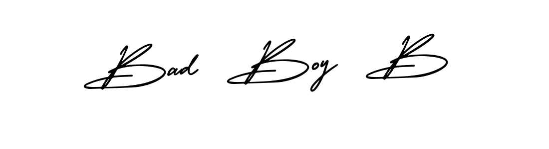 Create a beautiful signature design for name Bad  Boy  B. With this signature (AmerikaSignatureDemo-Regular) fonts, you can make a handwritten signature for free. Bad  Boy  B signature style 3 images and pictures png