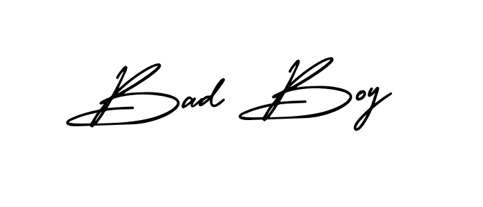 AmerikaSignatureDemo-Regular is a professional signature style that is perfect for those who want to add a touch of class to their signature. It is also a great choice for those who want to make their signature more unique. Get Bad Boy name to fancy signature for free. Bad Boy signature style 3 images and pictures png