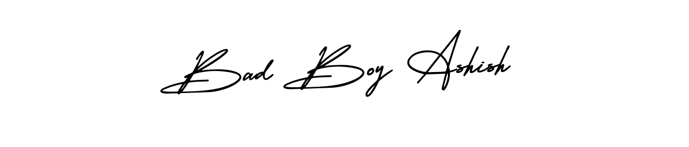 AmerikaSignatureDemo-Regular is a professional signature style that is perfect for those who want to add a touch of class to their signature. It is also a great choice for those who want to make their signature more unique. Get Bad Boy Ashish name to fancy signature for free. Bad Boy Ashish signature style 3 images and pictures png