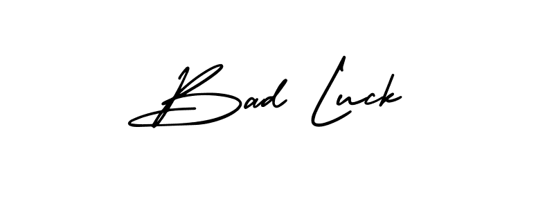 Also we have Bad Luck name is the best signature style. Create professional handwritten signature collection using AmerikaSignatureDemo-Regular autograph style. Bad Luck signature style 3 images and pictures png